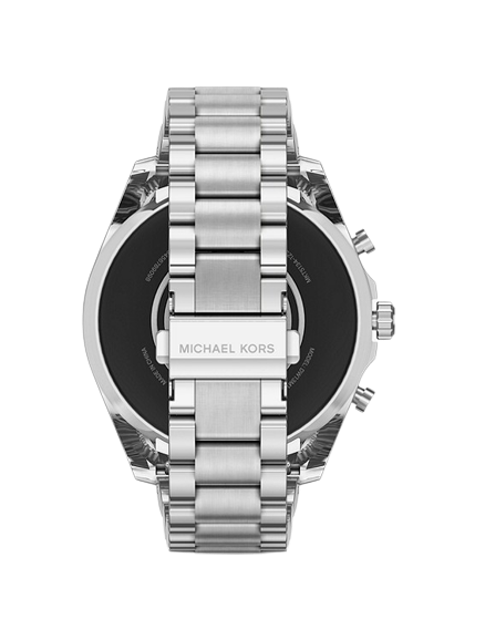 นาฬิกา Michael Kors สำหรับผู้ชาย รุ่น  Gen 6 Bradshaw Silver-Tone Smartwatch 3
