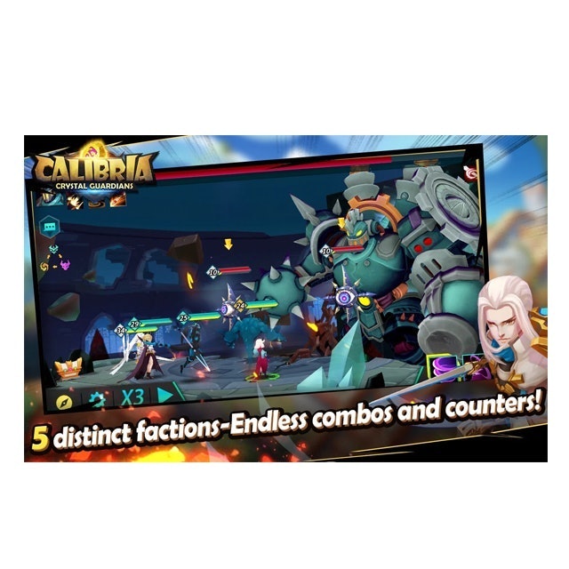 เกม Turn Based มือถือ Calibria: Crystal Guardians 3