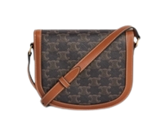 กระเป๋า CELINE รุ่น Teen Triomphe Bag In Triomphe Canvas And Calfskin 2