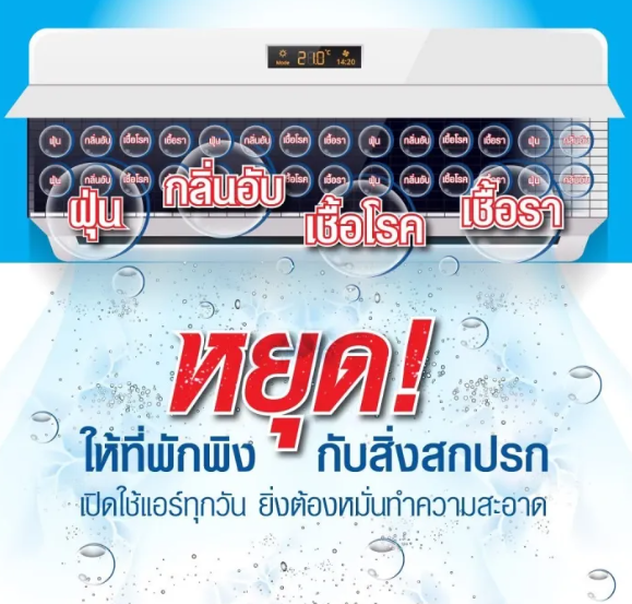 น้ำยาล้างแอร์ ชนิดไม่ล้างน้ำตาม 3-in-1 2