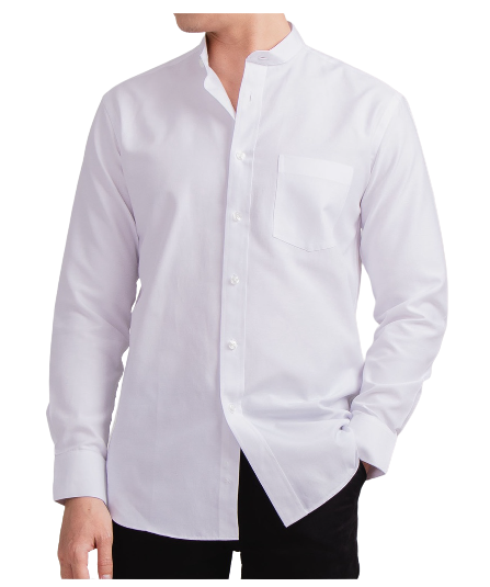 เสื้อเชิ้ต Slim Fit รุ่น Mandarin Oxford Slimfit Long-Sleeve Shirt 1