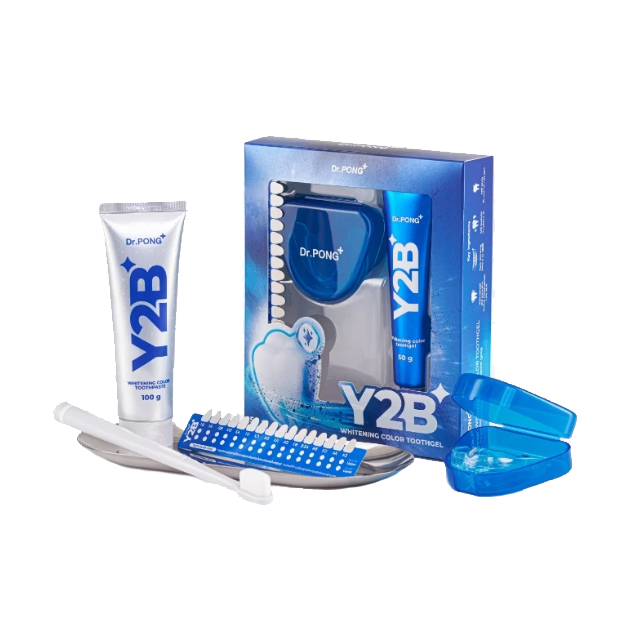 ยาสีฟันฟอกฟันขาว Y2B Whitening Color Set 2