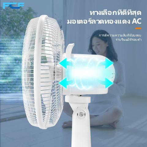  พัดลมโซล่าเซลล์ตั้งพื้น 12 นิ้ว 2
