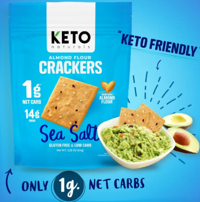Almond Flour Crackers Sea Salt 2
