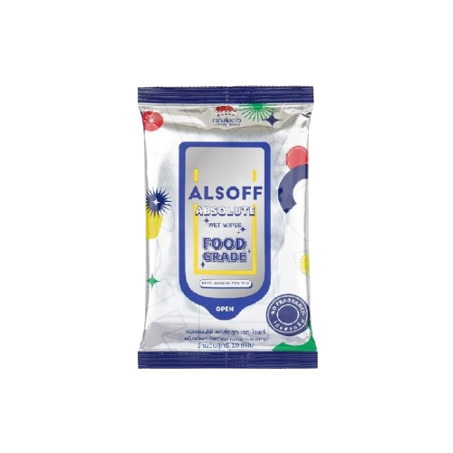 ABSOLUTE WET WIPES FOOD GRADE ผ้าเปียกแอลกอฮอล์  1