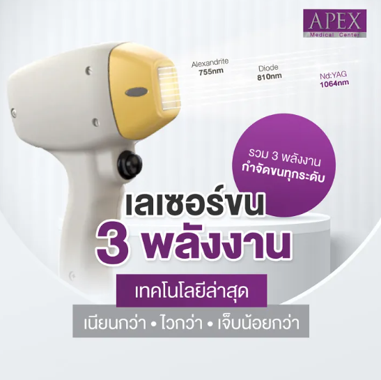 เลเซอร์กำจัดขน กำจัดขนรักแร้ โปรพิเศษ 10 ครั้ง/1 ปี 2