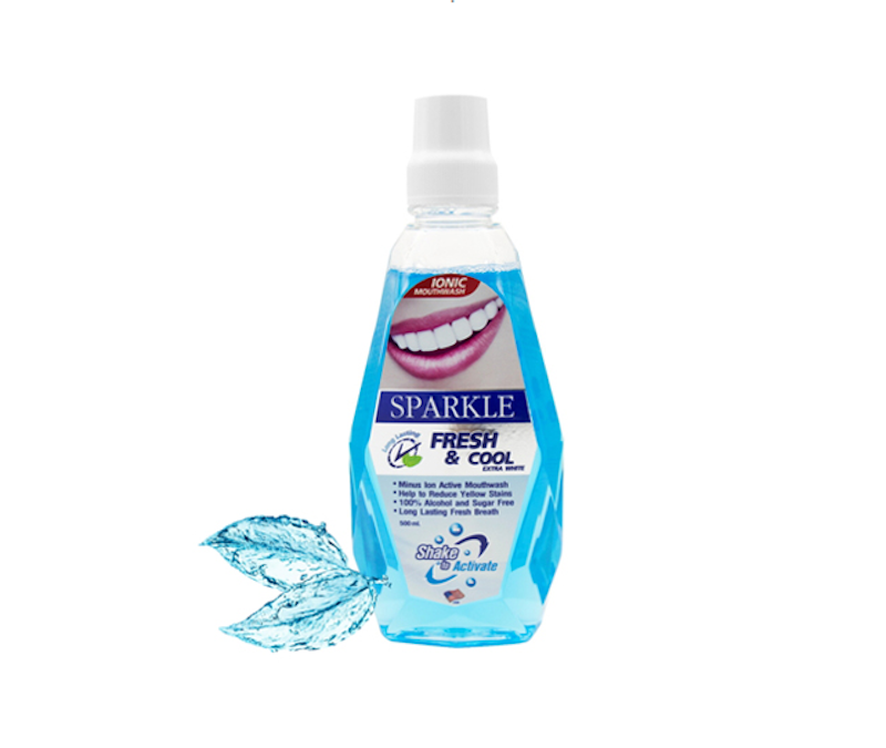น้ำยาบ้วนปาก ลดกลิ่นปาก สูตร Fresh & Cool Extra White 1