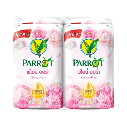 สบู่นกแก้วพีโอนี่ ออร่า 1