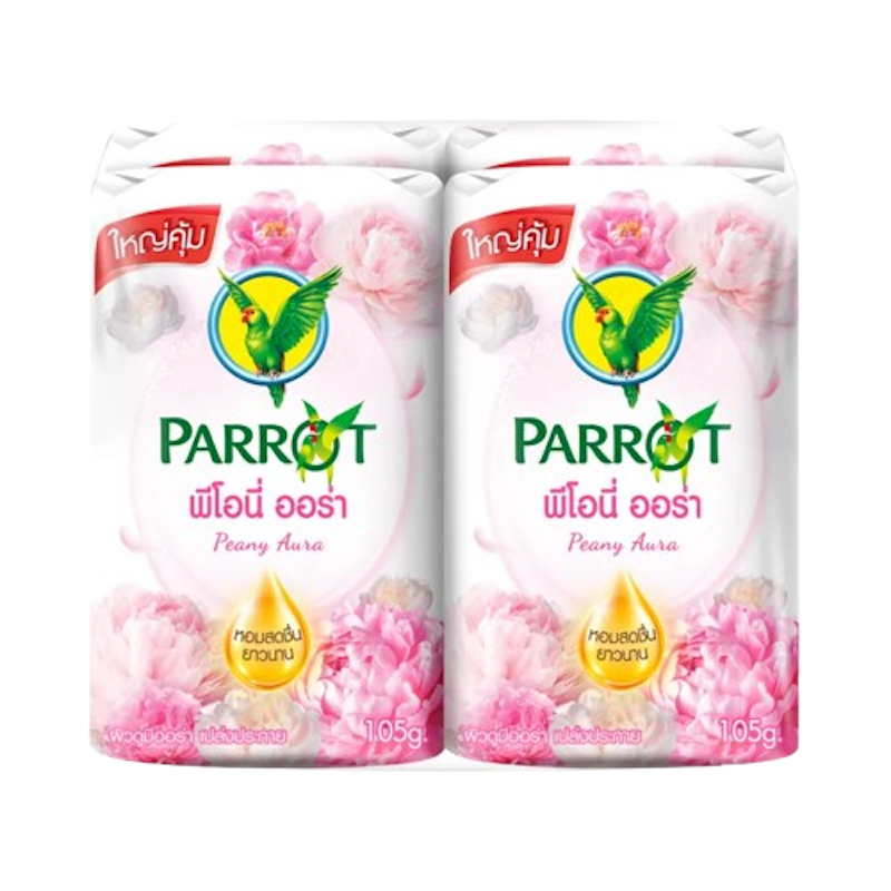 สบู่นกแก้วพีโอนี่ ออร่า 1