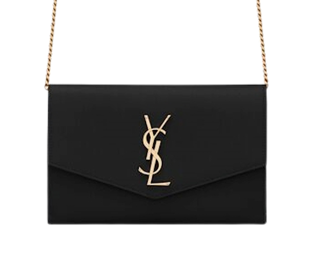 กระเป๋าสะพายข้างผู้หญิง รุ่น Uptown Chain Wallet In Grain De Poudre Embossed Leather 4