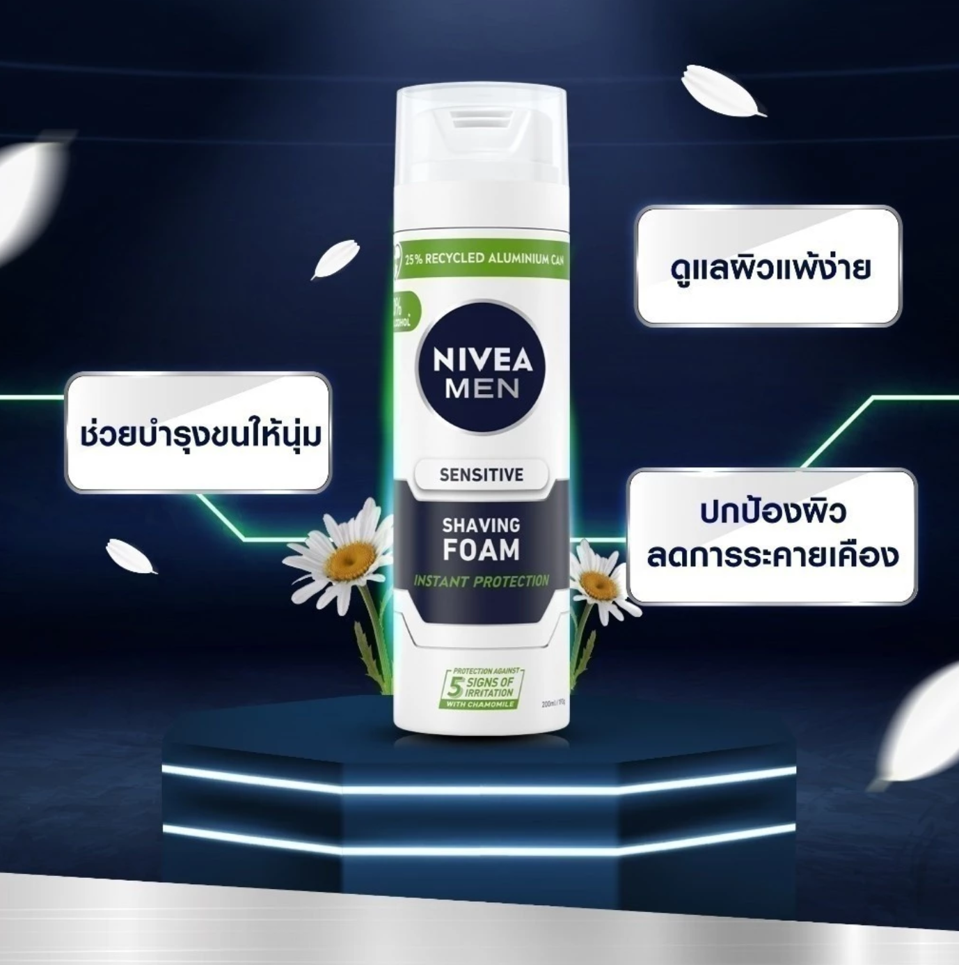 โพรเทค แอนด์ แคร์ เชฟวิ่ง โฟม Sensitive Protect Shaving Foam 2