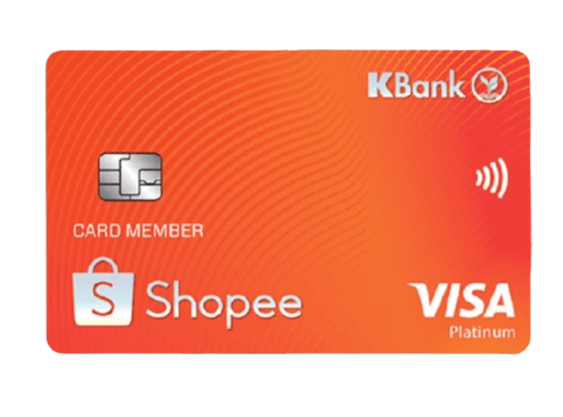 บัตร Visa KBank Shopee Credit Card 1