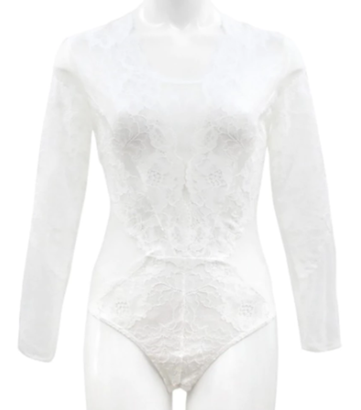 See-Through Lace Bodysuit 3