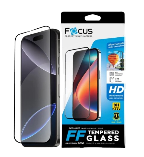 ฟิล์มกระจกกันรอยเต็มจอ iPhone TG FF HD 1