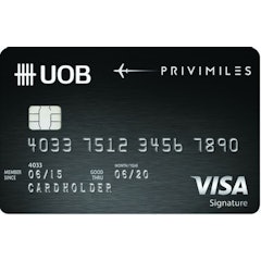 UOB บัตรเครดิตเติมน้ำมัน UOB PRIVIMILES 1枚目