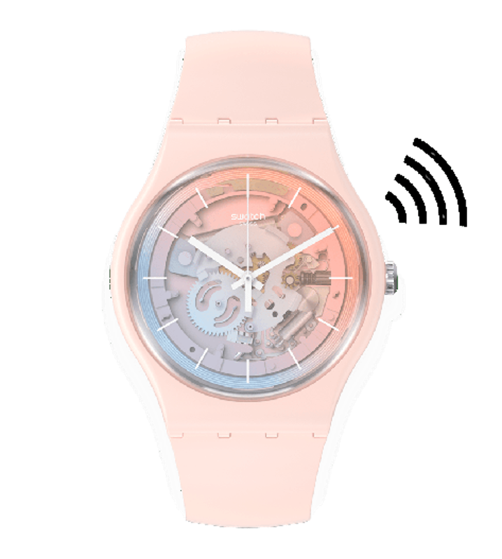 Swatch THE JULY รุ่น FLEETINGLY PINK PAY! 1