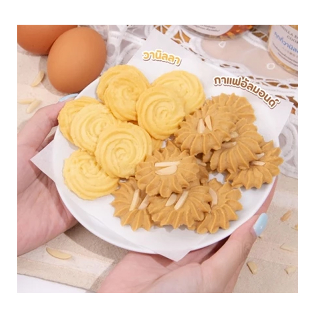 คุกกี้วานิลลาไข่ขาว สูตรหวานน้อย 3