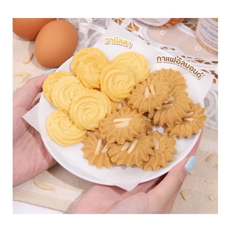 คุกกี้วานิลลาไข่ขาว สูตรหวานน้อย 3