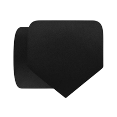 Necktie Black Solid