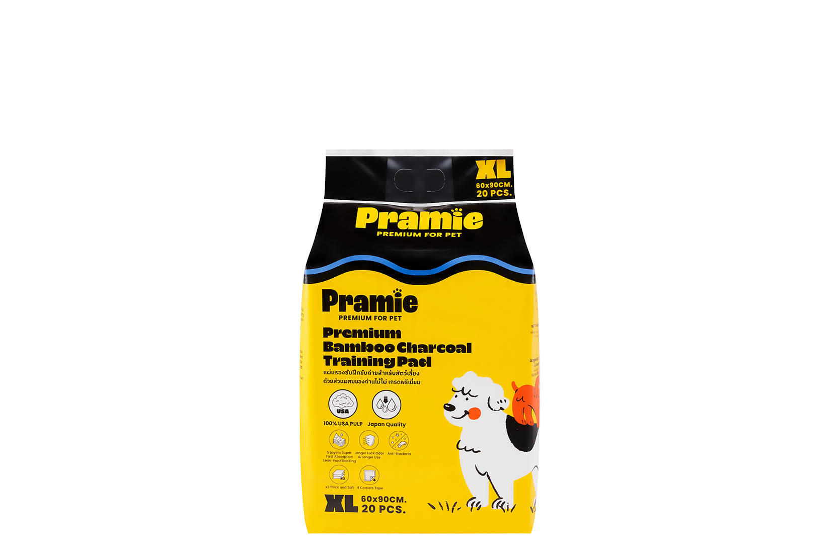 แผ่นรองซับฝึกขับถ่ายสำหรับสัตว์เลี้ยง Premium Training Pad 1
