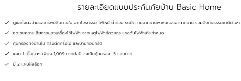 ประกันภัยบ้าน Basic Home 3