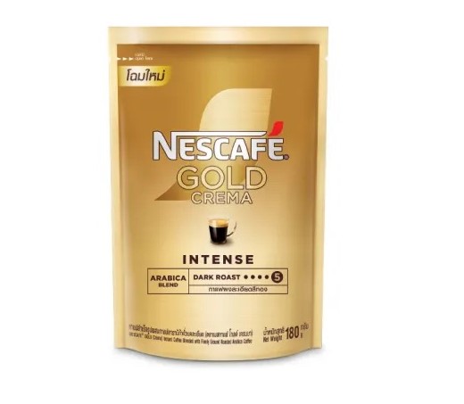 กาแฟสำเร็จรูปผสมกาแฟคั่วบดละเอียด สูตร Gold Crema Intense 2