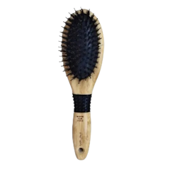 Boar Bristle Brush Oval Shape หวีขนหมูป่าแท้