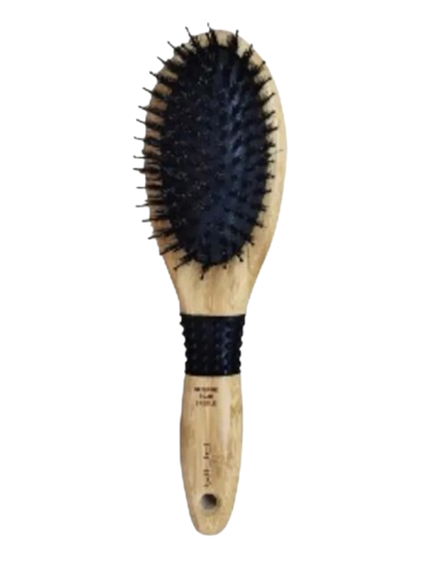 Boar Bristle Brush Oval Shape หวีขนหมูป่าแท้ 1