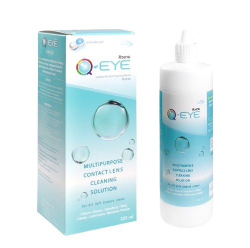 น้ำยาล้างคอนแทคเลนส์ Q-Eye Multipurpose Contact Lens Cleaning Solution 1