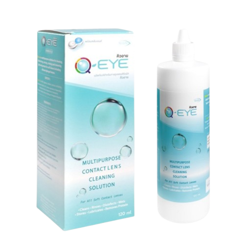 น้ำยาล้างคอนแทคเลนส์ Q-Eye Multipurpose Contact Lens Cleaning Solution 1