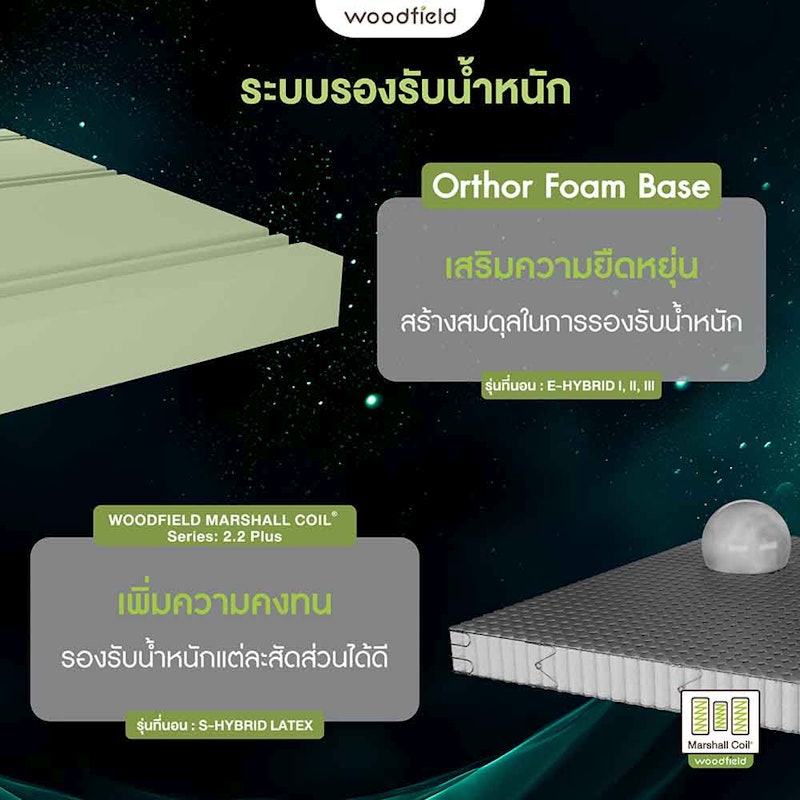 ที่นอนยางพารา รุ่น E-Hybrid II 2