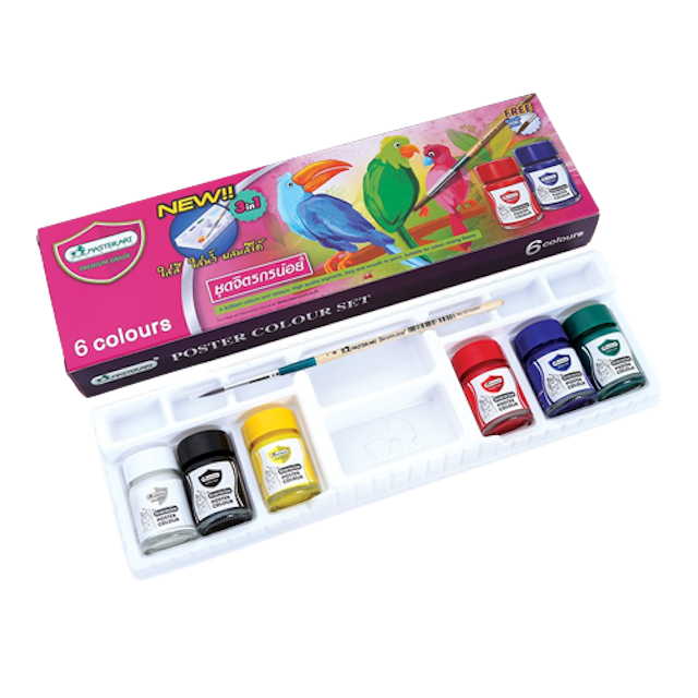 10 สีโปสเตอร์ ยี่ห้อไหนดี ปี 2026 Poster Color 2