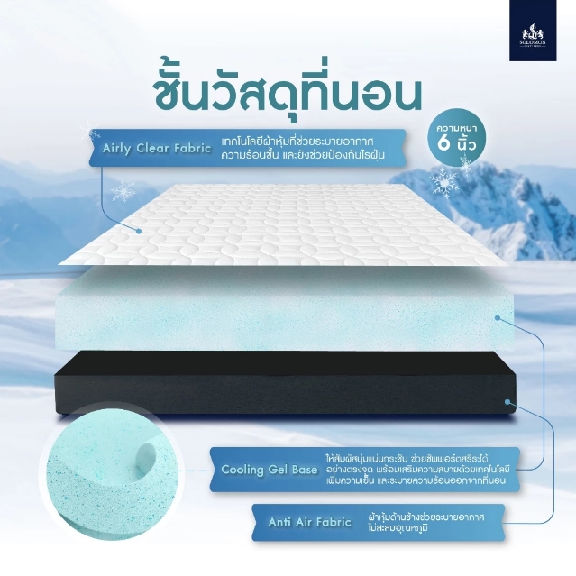 ที่นอนเย็น รุ่น Cooling Tech  2