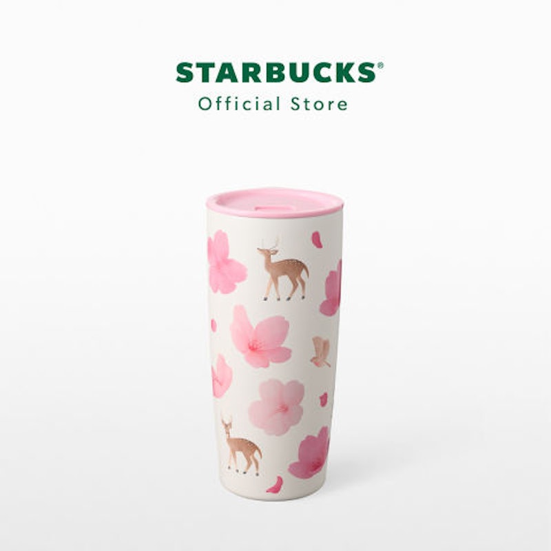 Stainless Steel Milky Cherry Blossom Tumbler 3