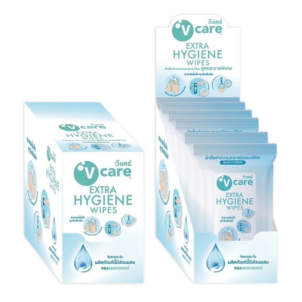 ผ้าเปียกแอลกอฮอล์ 70% Extra Hygiene Wipes 2