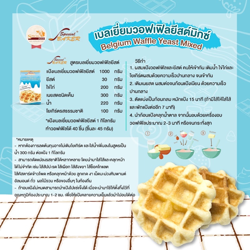 Belgium Waffle Yeast Mixed 2
