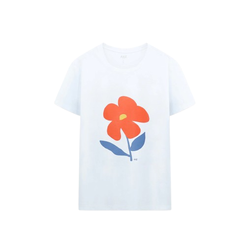 เสื้อยืดคอกลมผู้หญิง พิมพ์ลายกราฟิก 1