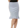 DAPPER Blue Jersey Skirt With Dapp Tape Print 1