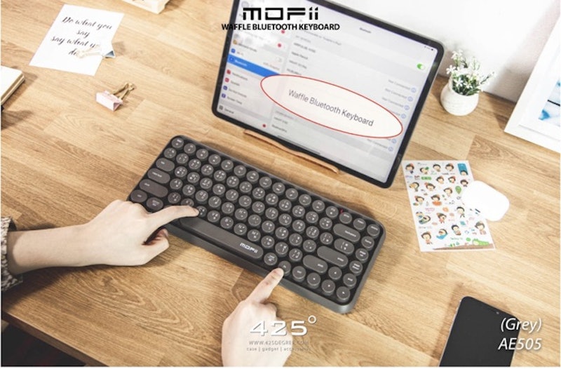 WAFFLE Bluetooth Keyboard คีย์บอร์ดบลูทูธ 3