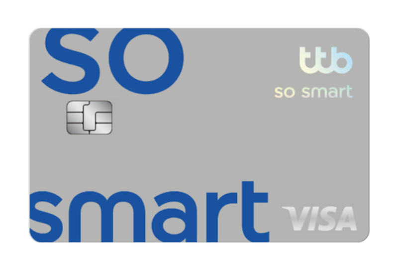 บัตรเครดิตใบแรก TTB SO SMART VISA 1