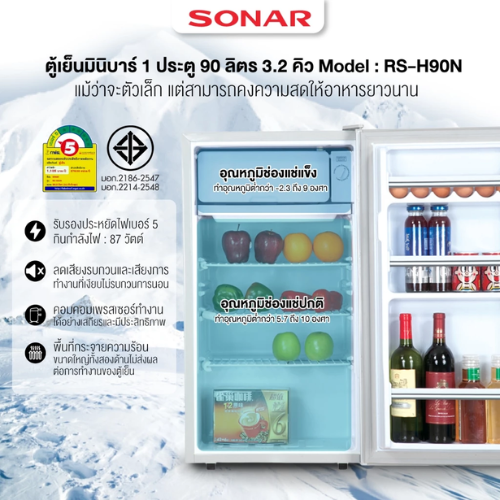  ตู้เย็นมินิ 1 ประตู 3