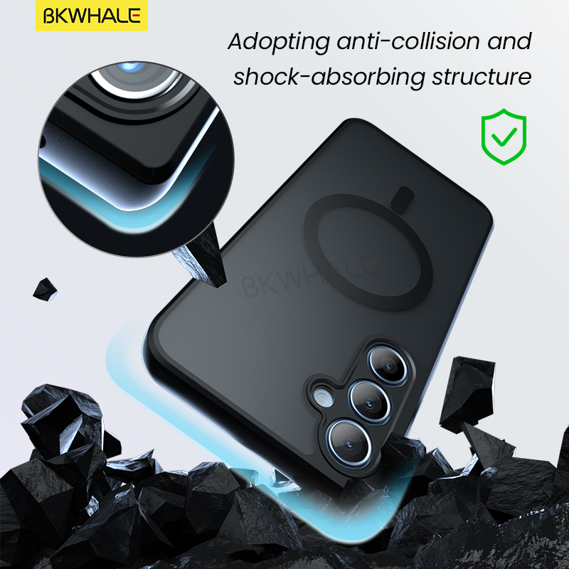 Magnetic Matte เคสโทรศัพท์สําหรับ Samsung Galaxy 2