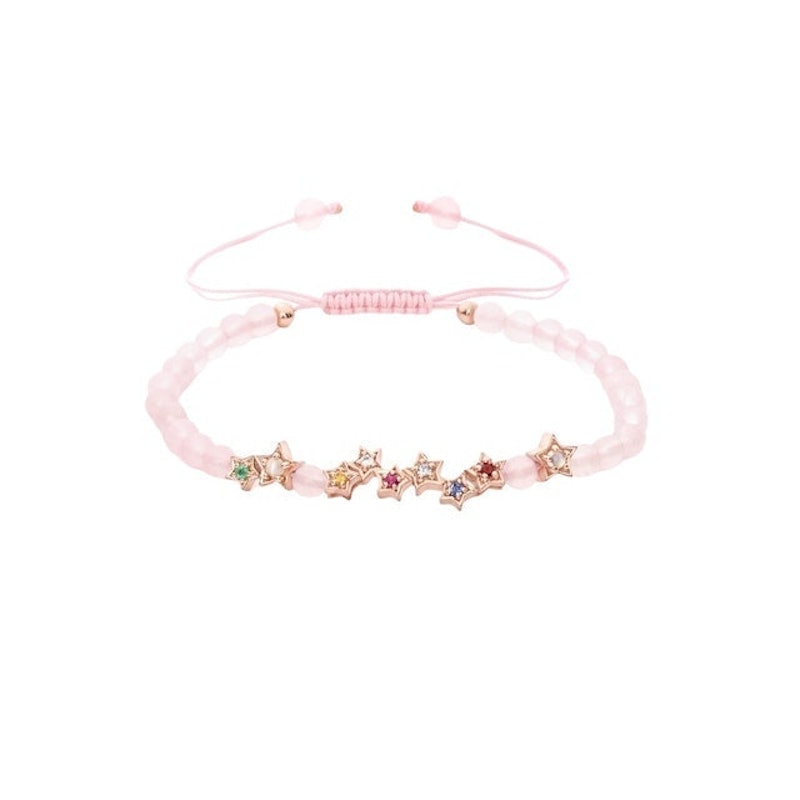เครื่องประดับ เสริมดวงความรัก My Nine Lucky Stars Bracelet with Rose Quartz 1