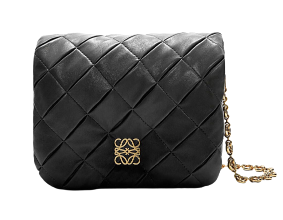 กระเป๋า Loewe รุ่น Puffer Goya Bag In Pleated Shiny Nappa Lambskin 2