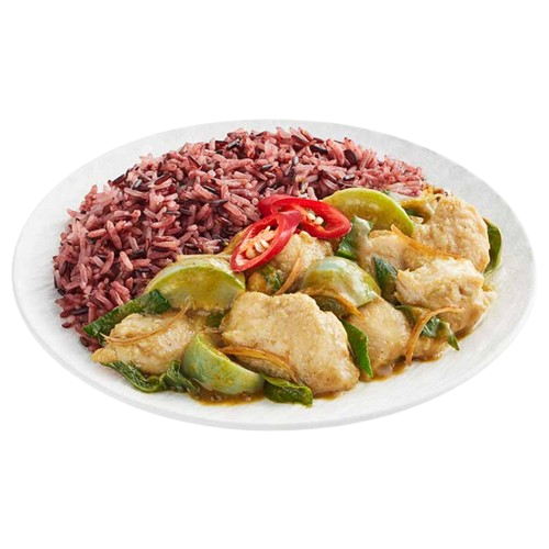 เชฟแคร์ส แกงเขียวหวานอกไก่ผัดแห้งและข้าว 2