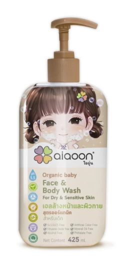 Organic Baby Face & Body Wash For Dry 1