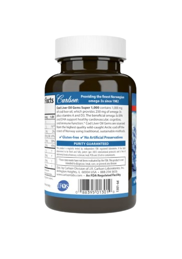 Wild Norwegian Cod Liver Oil Gems 2