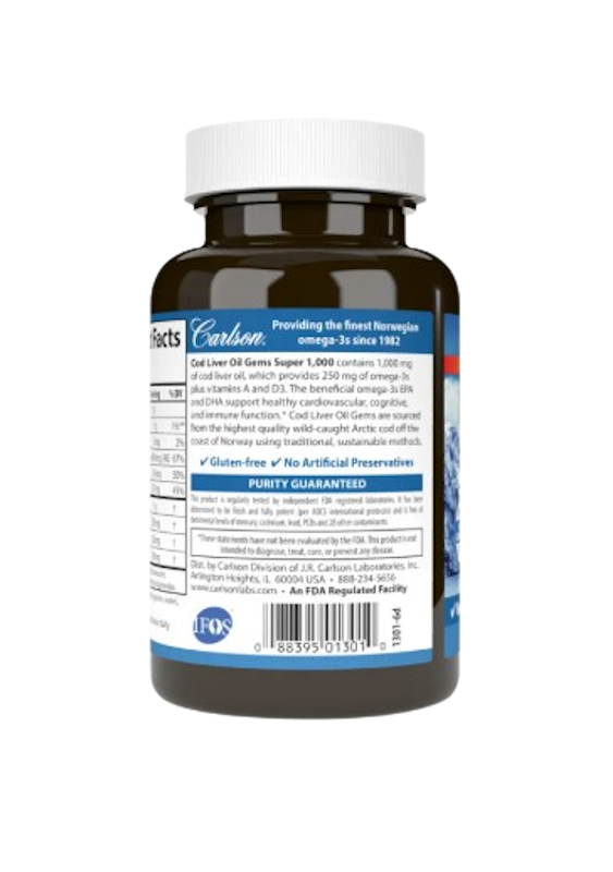 Wild Norwegian Cod Liver Oil Gems 2