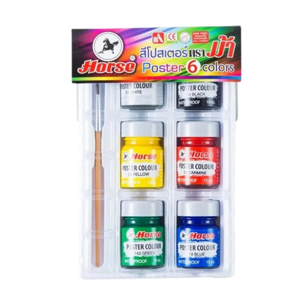 สีโปสเตอร์ชุด 6 สี  1