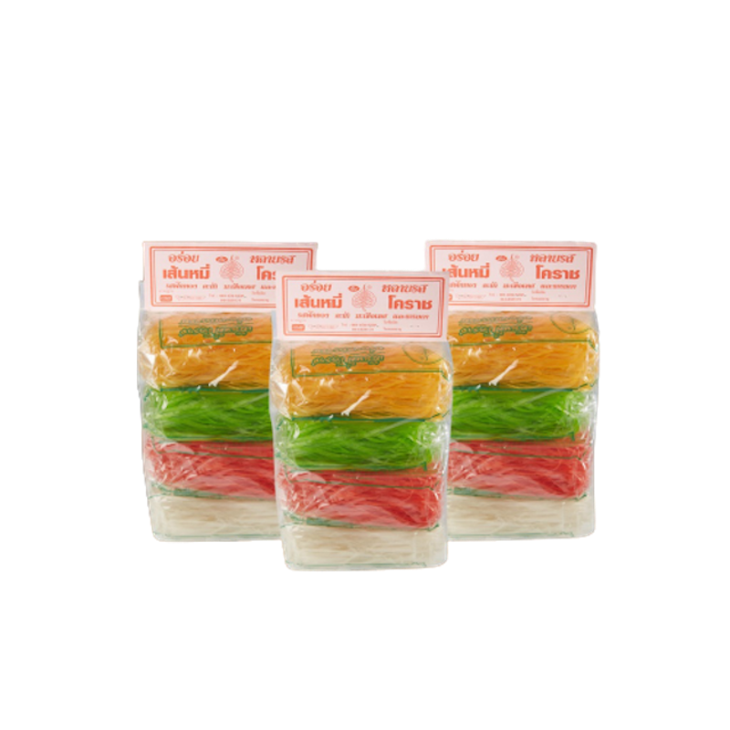 หมี่โคราช เส้นหมี่โคราช เส้นเหนียว นุ่ม คละรส 1